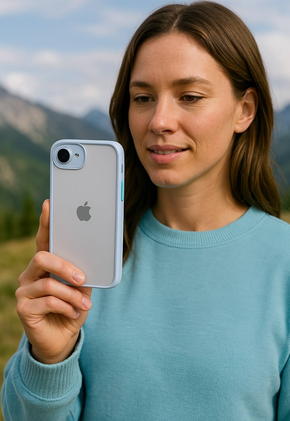 Alt View 18. SaharaCase - Venture Series Slim Case for Apple iPhone 16e - Sky Mist.