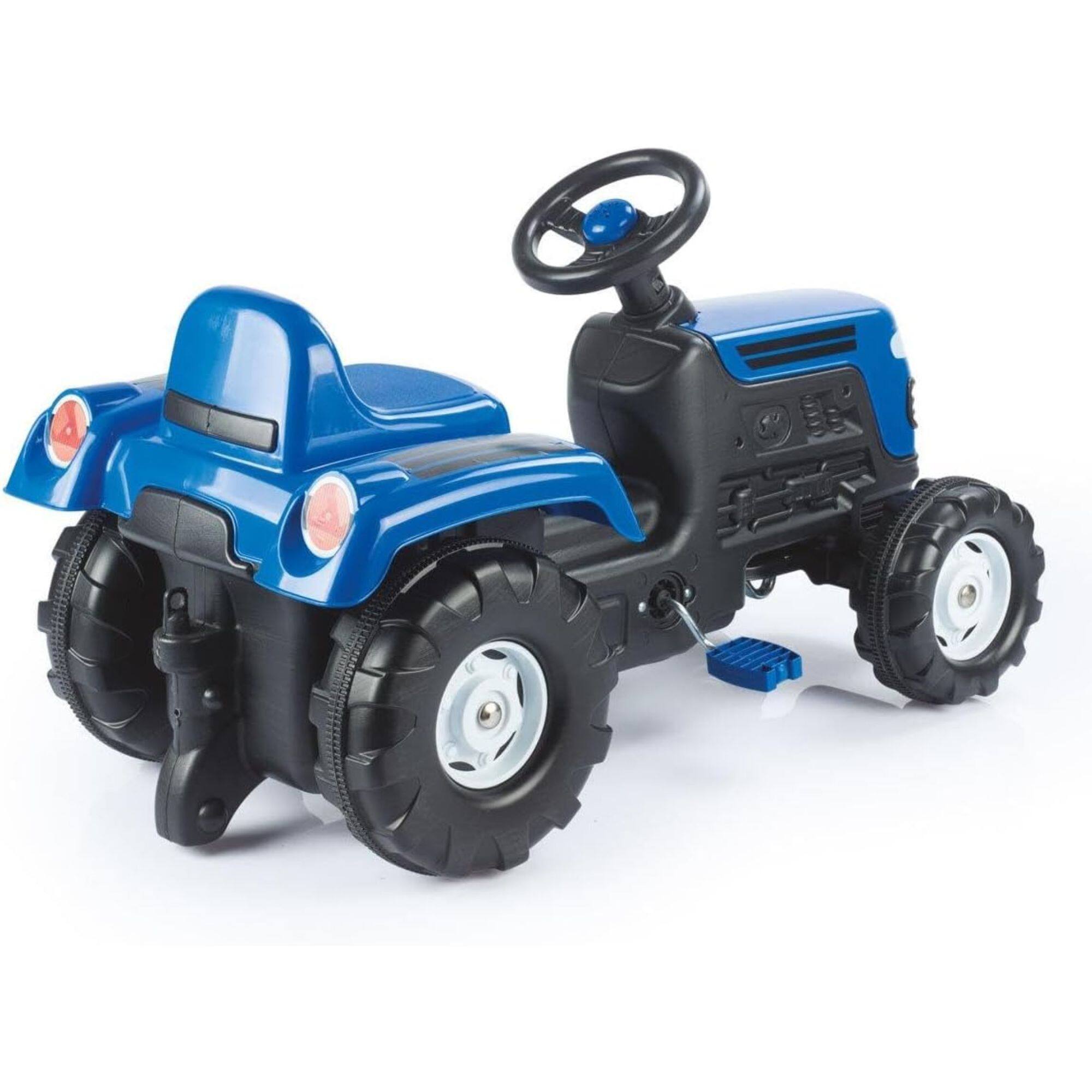 Alt View 5. Dolu - DOLU Ranchero Pedal Tractor with Horn, Kids Ride-On Toy for 3 Years and Up, Blue.