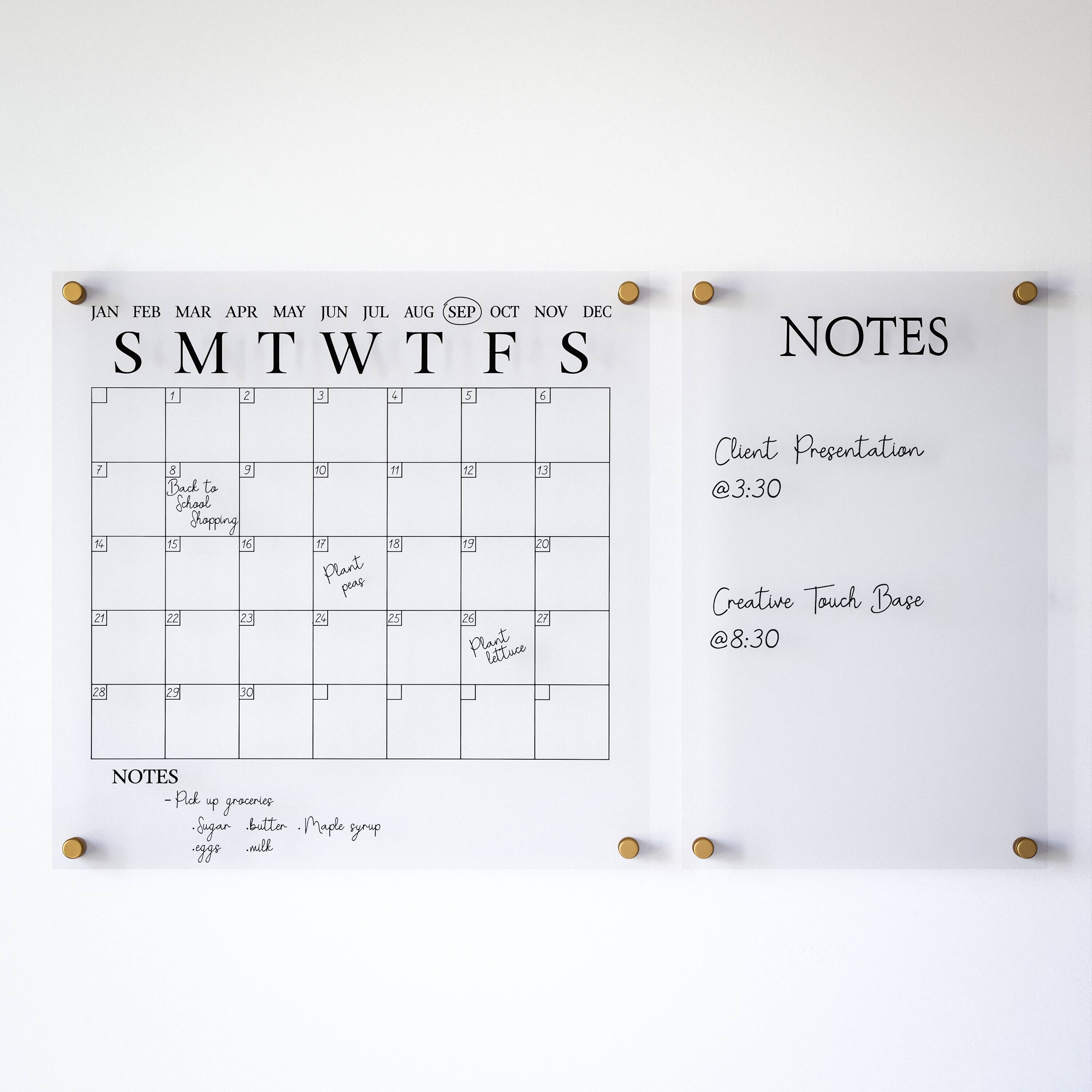The text on the image reads:

JAN FEB MAR APR MAY JUN JUL AUG SEP OCT NOV DEC SMTWTFS T 1 2 3  5 d NOTES 7 1e  28  3 Back to School Japping 15 16 22 23 35 10 T0  Plant peap & 1T  e 2  3 20 26 2 Plant lattuce Client Presentation @3:30 Creative Touch Base @8:30

The corrected text would be:

JAN FEB MAR APR MAY JUN JUL AUG SEP OCT NOV DEC SMTWTFS T 1 2 3  5 d NOTES 7 1e  28  3 Back to School Japping 15 16 22 23 35 10 T0  Plant peap & 1T  e 2  3 20 26 2 Plant lattuce Client Presentation @3:30 Creative Touch Base @8:30

The text is grouped and corrected, and it is now ready for use.