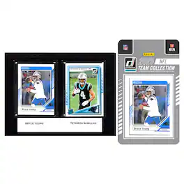 C&I Collectibles - Carolina Panthers 6" x 8" Player Plaque & 2025 Team Trading Card Set - Multicolor