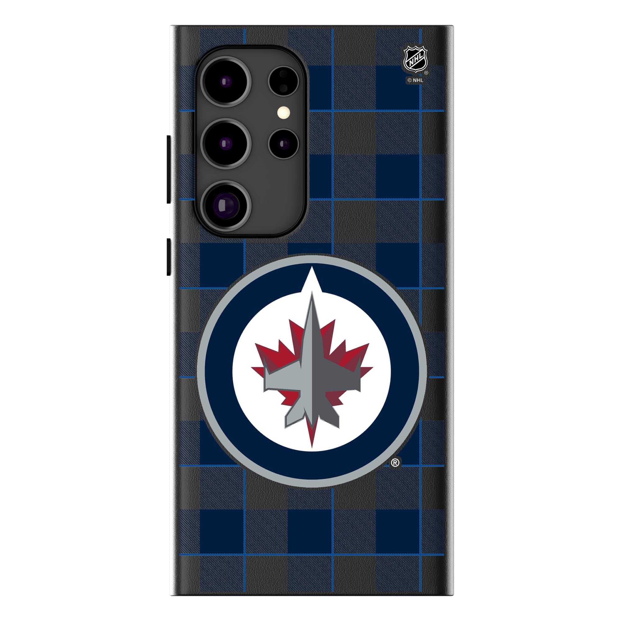 Keyscaper - NHL - Winnipeg Jets Plaid Galaxy Magnetic Bump Case - S25 Ultra - Black price history on PriceWatchPro