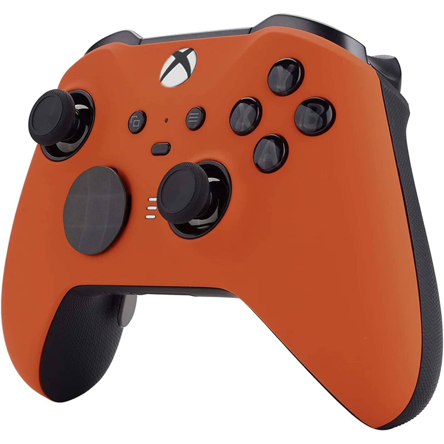 Angle. Custom Controllerzz - Custom Elite Series 2 Wireless Controller for Xbox Series X, Xbox Series S, Xbox One - Orange.