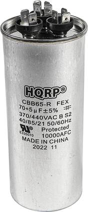 HQRP - 70/5 uF Dual Run Capacitor 370-440 V CBB65 for HVAC AC Motor Blower Compressor Furnace Heat Pump