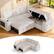 Front. Dyonery - Dyonery 85 "Modular sofa, with pull-out bed, 5-seat sofa, with storage, tool-free assembly - Beige.