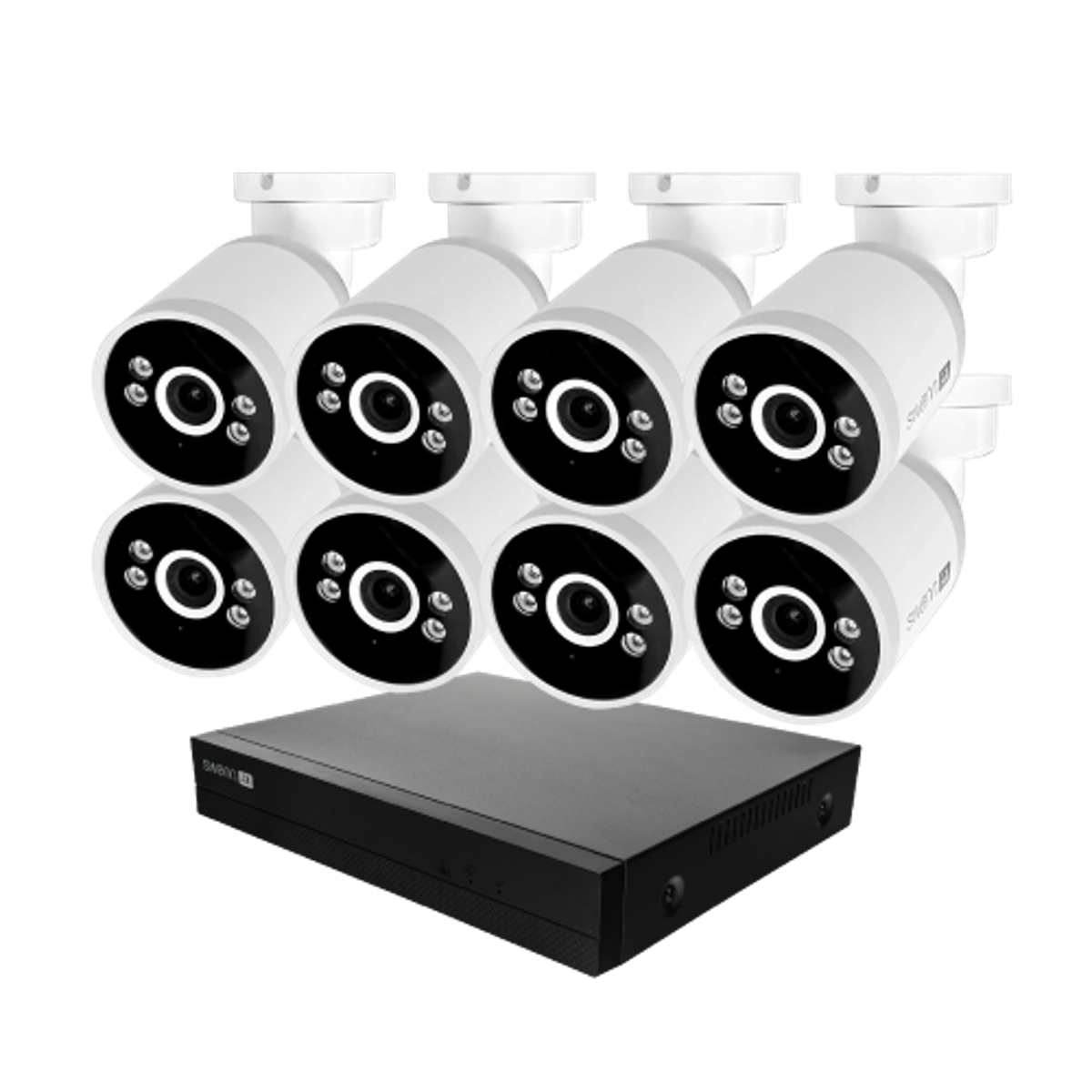 Angle. Swann - AdvancedX Series / NVR-8ADVANX / 1TB / 8x NHD-ADVANXB 4K Spotlight Bullet IP Cameras - Black.