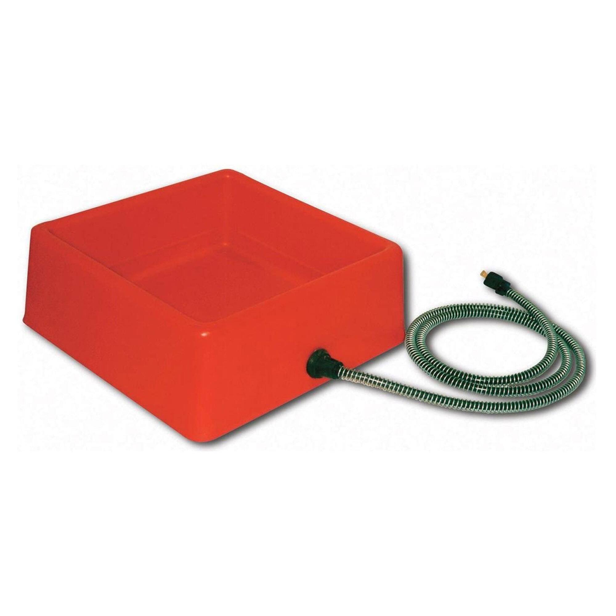 Alt View 3. Farm Innovators - Farm Innovators 1.25 Gallon 60W Electric Heated Pet Water Bowl, Red (2 Pack) - Red.