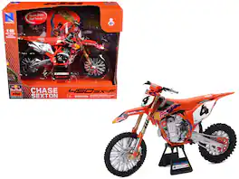 KTM 450 SX-F Motorcycle #4 Chase Sexton "Red Bull KTM Factory Racing" 1/12 Diecast Model by New Ray