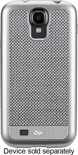  Case-Mate - Carbon Fiber Collection Case for Samsung Galaxy S 4 Cell Phones - Silver