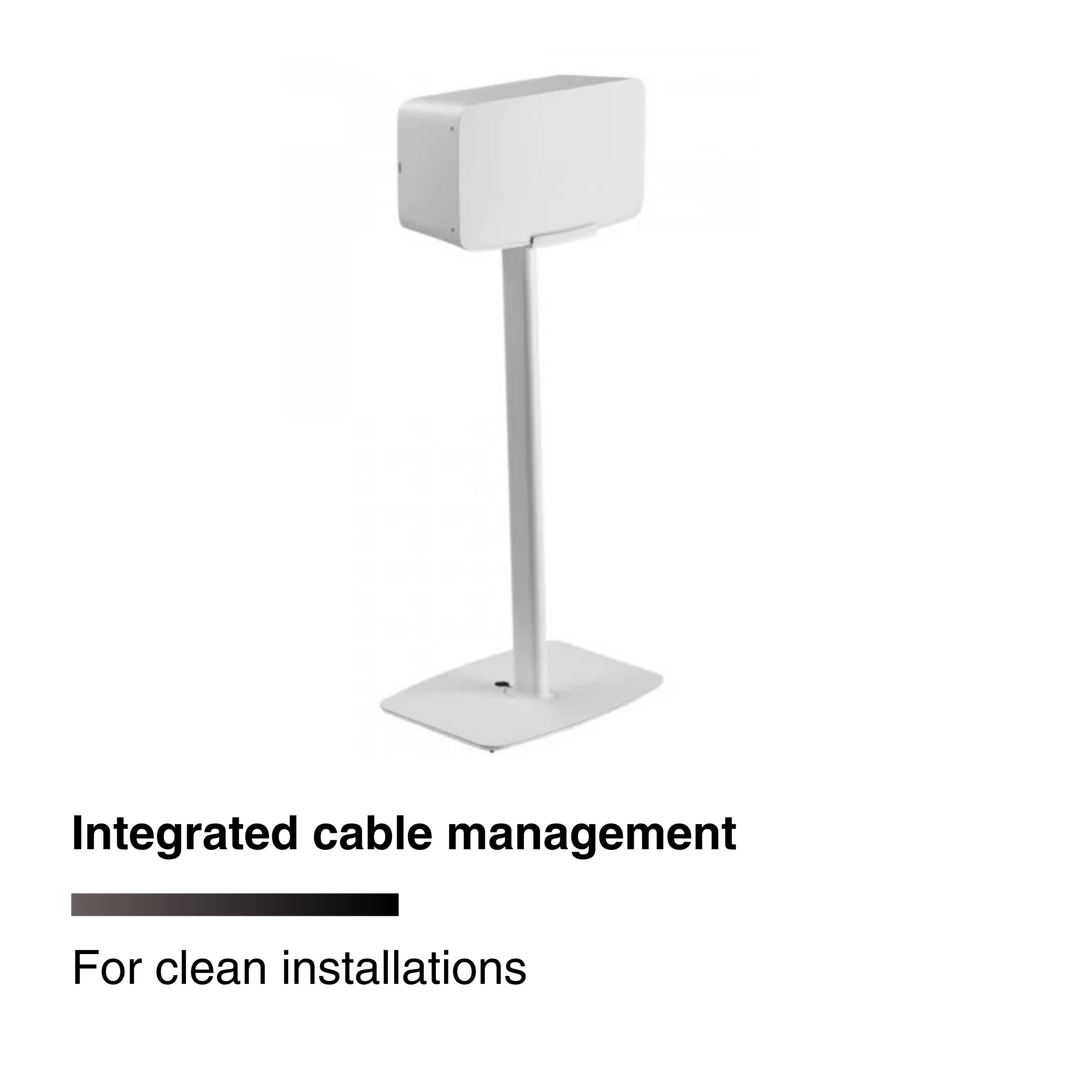 Integrated cable management  
For clean installations