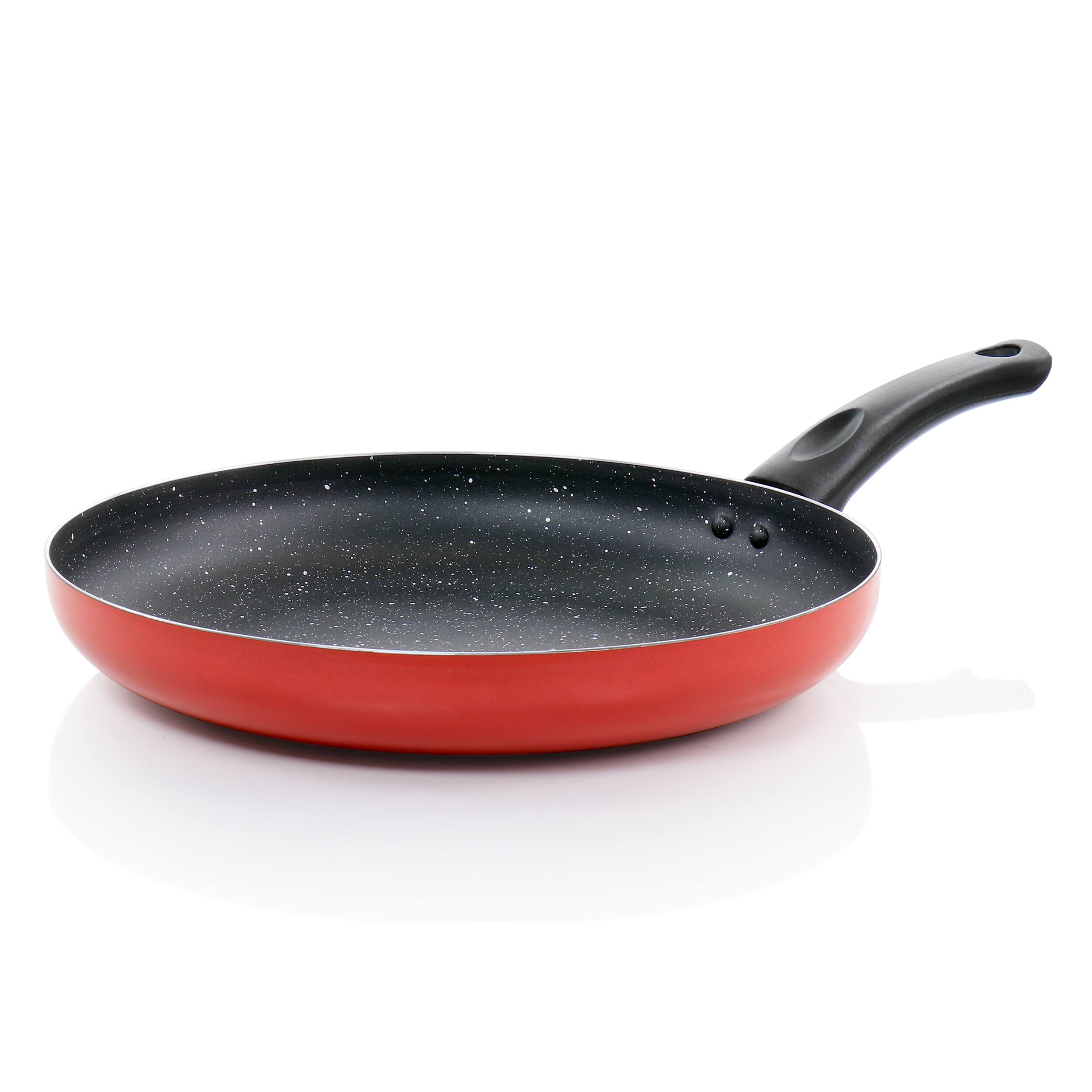 Alt View 5. Oster - Oster Luneta 11.5 Inch Aluminum Nonstick Frying Pan in Red - Red.