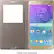 Alt View 2. Samsung - S-View Flip Cover for Samsung Galaxy Note 4 Cell Phones - Bronze Gold.