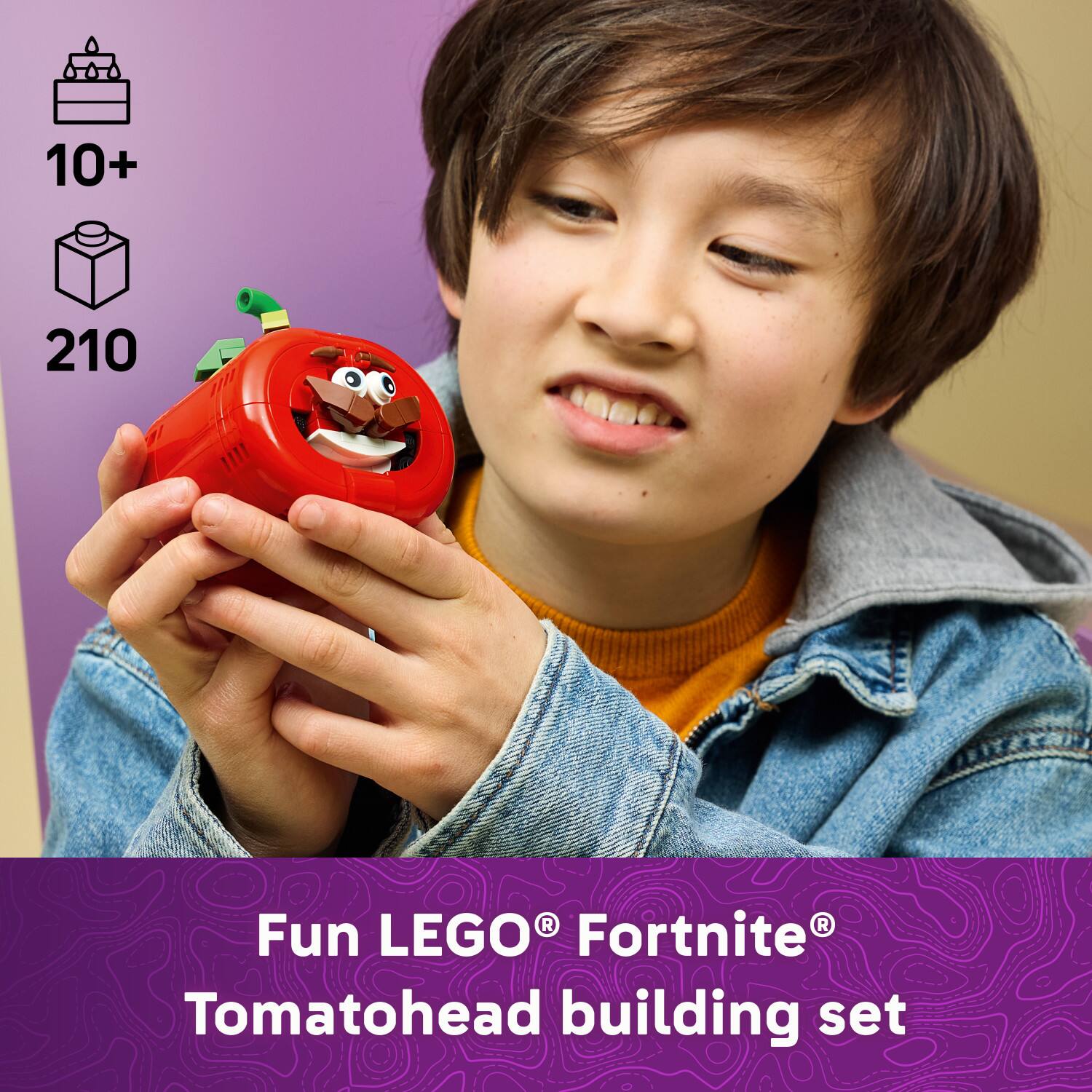 10+ 210 R R Fun LEGO Fortnite Tomatohead building set