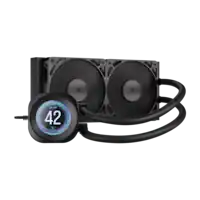 CORSAIR - NAUTILUS 240 LCD - Black - Front_Zoom