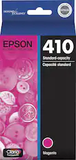 Front. Epson - T410 With Sensor Standard Capacity Ink Cartridge - Magenta.
