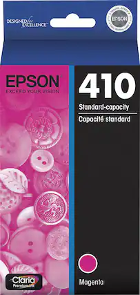 Front. Epson - T410 With Sensor Standard Capacity Ink Cartridge - Magenta.