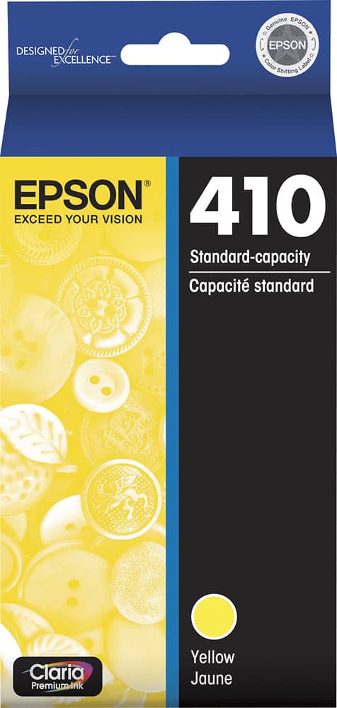 Front. Epson - T410 Standard Capacity Ink Cartridge - Yellow.