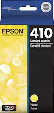Front. Epson - T410 Standard Capacity Ink Cartridge - Yellow.