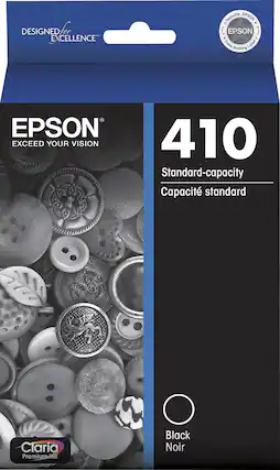 Front. Epson - T410 Standard Capacity Ink Cartridge - Black.