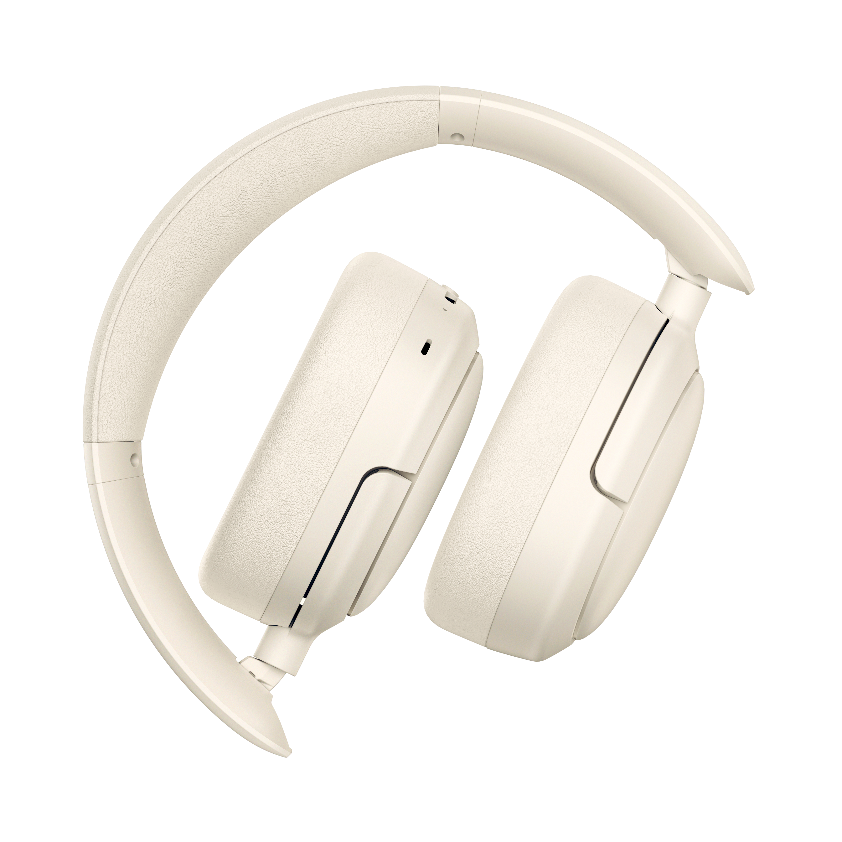 Alt View 1. Edifier - W800BT Pro Wireless Noise Cancellation Over-Ear Headphones - Ivory.