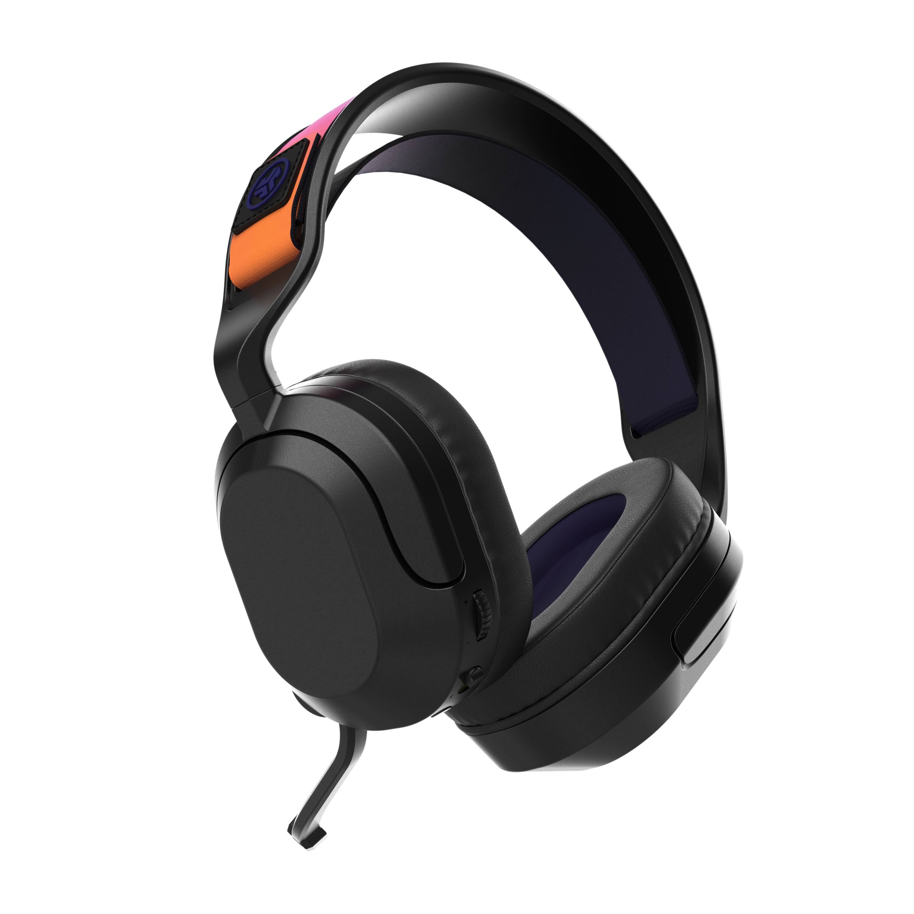 Alt View 5. JLab - Nightfall Wireless Over-Ear Gaming Headset - Black.