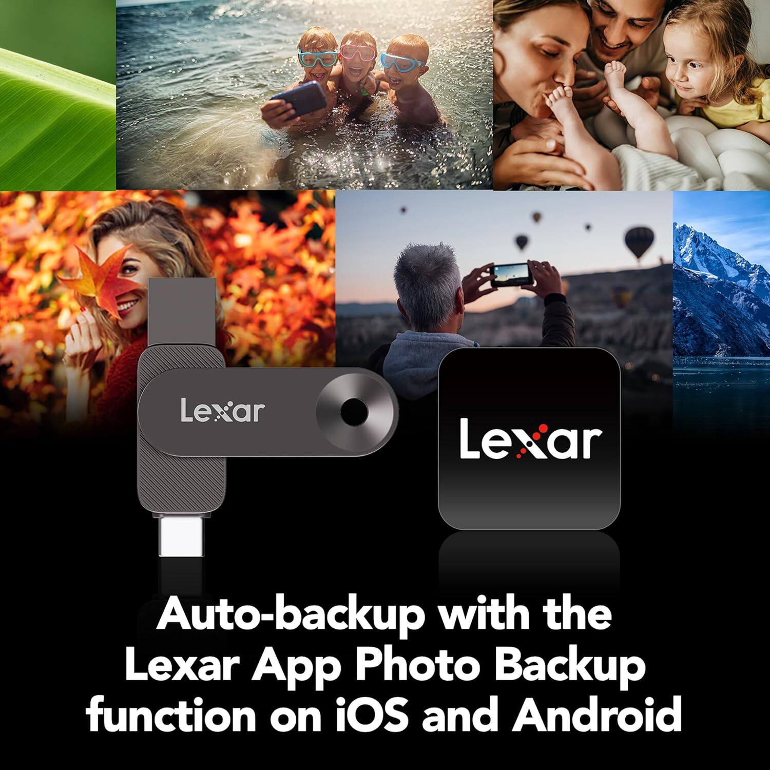 Lexar JumpDrive D500 USB 3.2 Gen 1 Solid State Dual Drive with USB