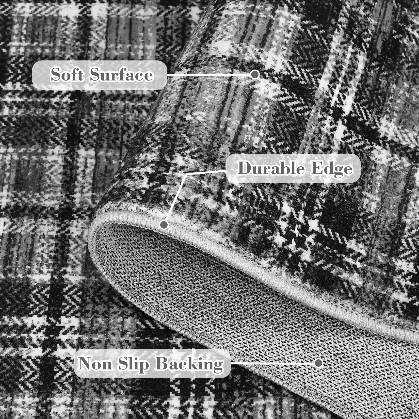 Soft Surface  
Durable Edge  
Non Slip Backing