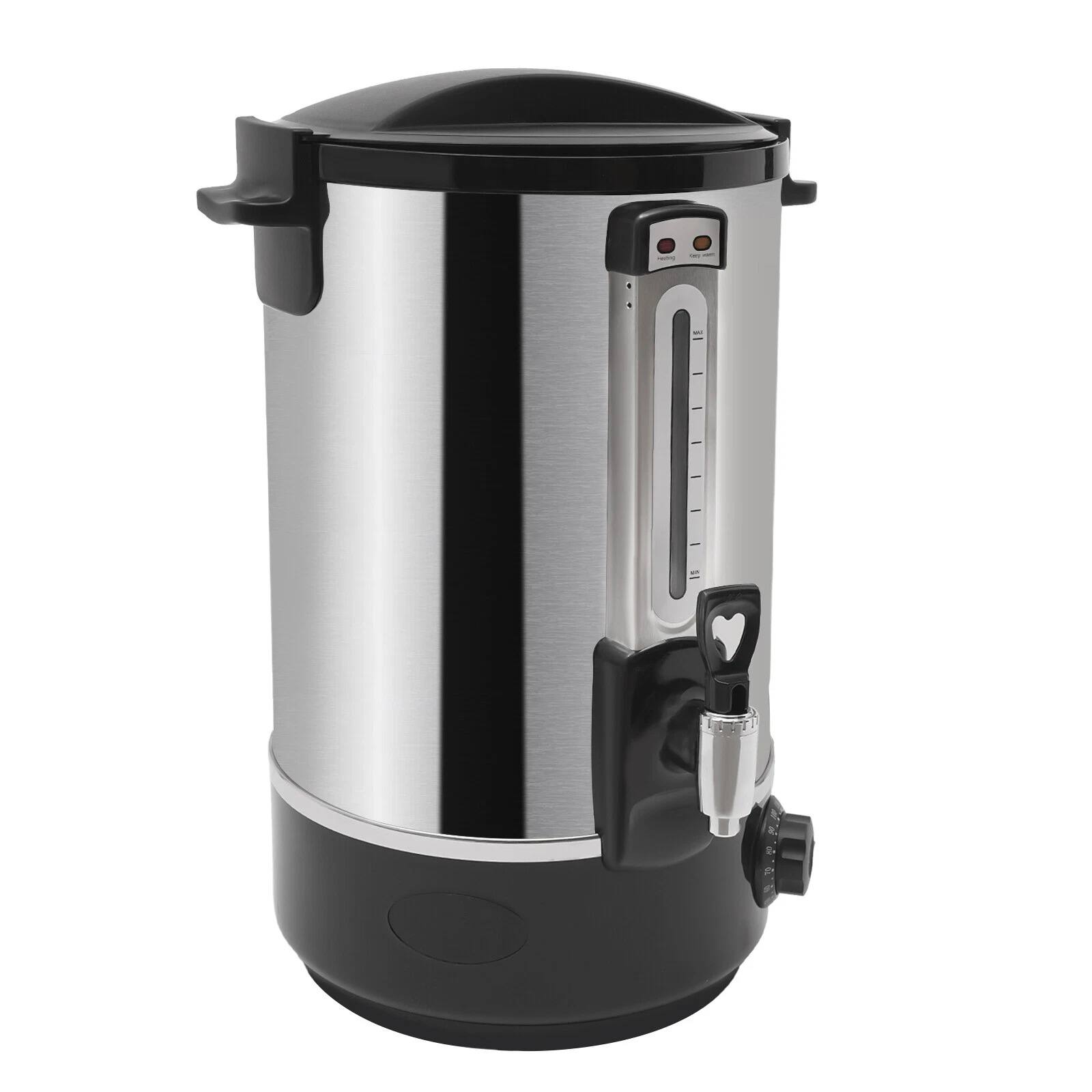 Alt View 1. Home Collection - Electric Hot Water Bucket Dispenser 16 L Stainless Steel - Stainless Steel.