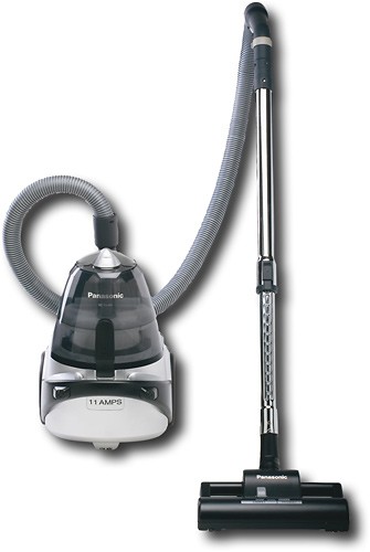  Panasonic - HEPA Bagless Canister Vacuum - Silver