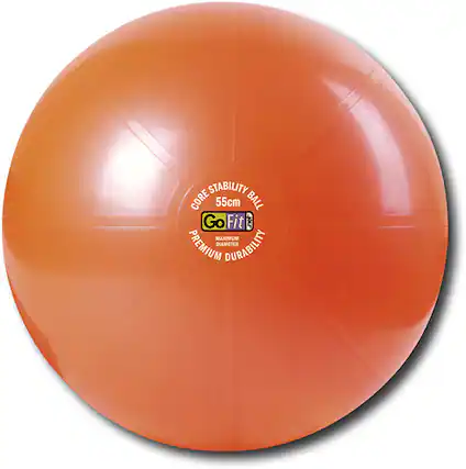 Front. GoFit - 2000 lb. Professional Grade Core Stability Ball - Dark Red.