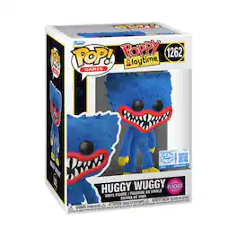 Funko - Pop! Poppy Playtime Huggy Wuggy #1262 Flocked Exclusive Vinyl Figure - Multicolored
