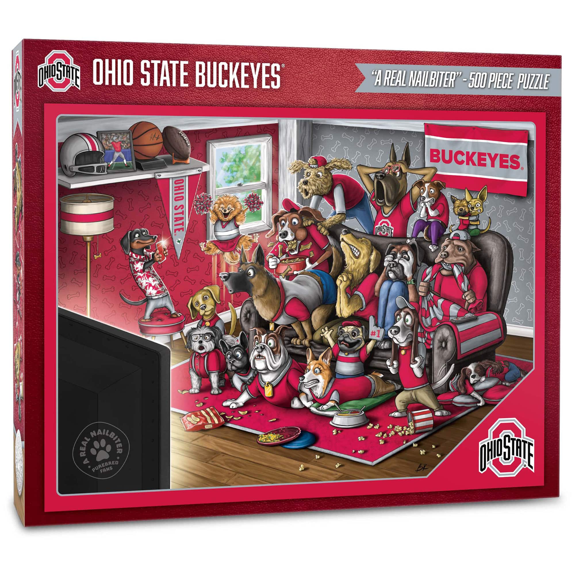 YouTheFan - Ohio State Buckeyes Purebred Fans 18'' x 24'' A Real Nailbiter 500-Piece Puzzle - Multicolor price history on PriceWatchPro