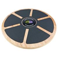 GoFit - Wood Wobble Board - Black - Angle_Zoom