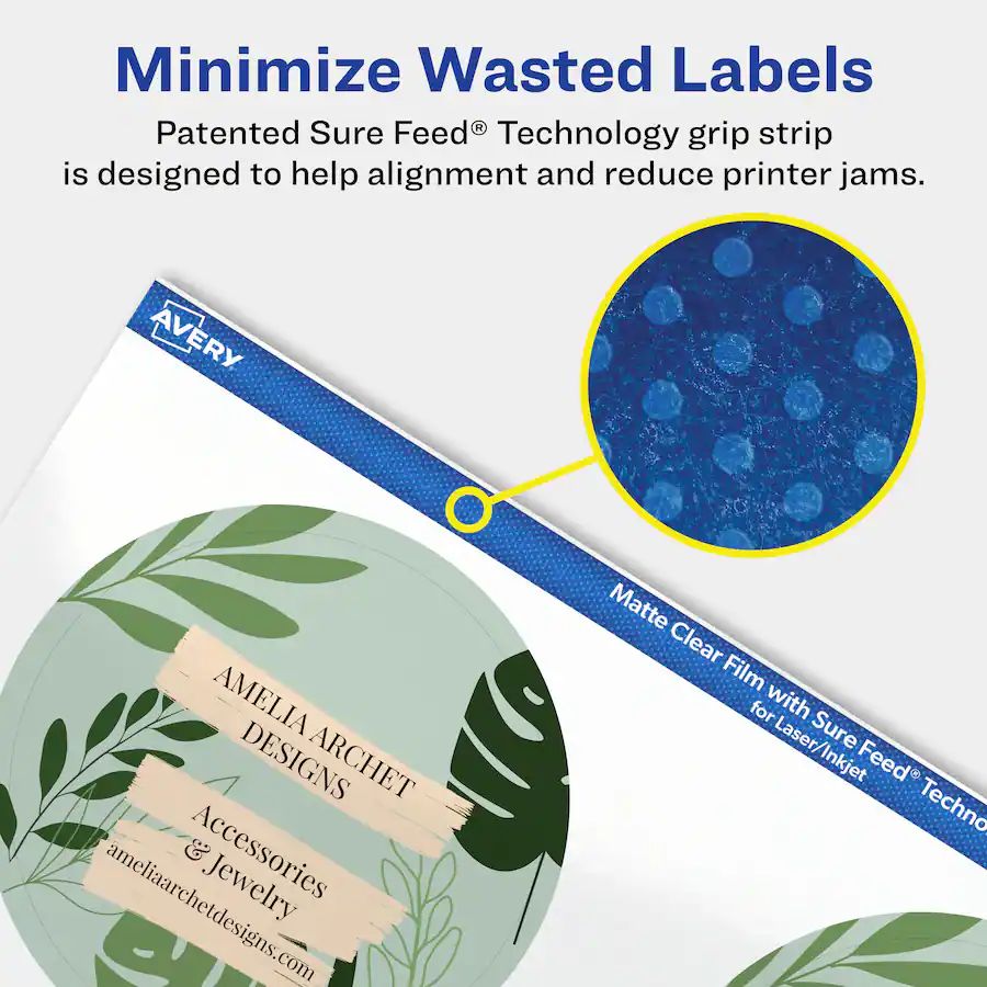Avery Matte Round Labels, 3