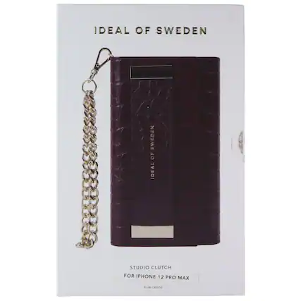 IDEAL OF SWEDEN
SWEDEN OF IDEAL
STUDIO CLUTCH FOR IPHONE 12 PRO MAX
PLUM CROCO
