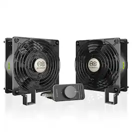 AC Infinity - AXIAL S1238D, 120V AC Muffin Cooling Fan, Dual 120mm x 120mm x 38mm - Black