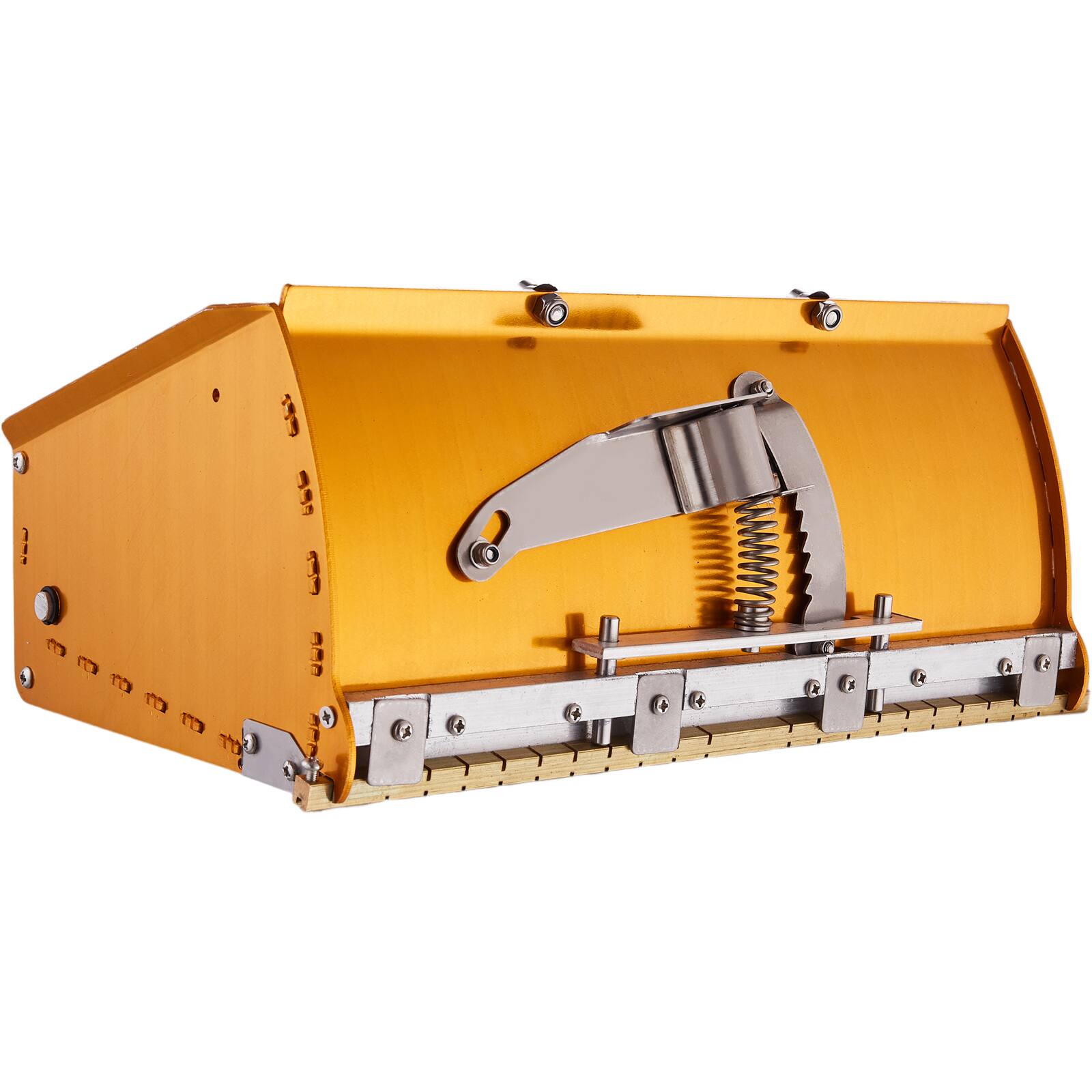 Alt View 5. VEVOR - Drywall Flat Box, 10-Inch Wide Quick Clean, Aluminum Finishing Mud Box for Plasterboard, Wallboard, Sheetrock - Gold.