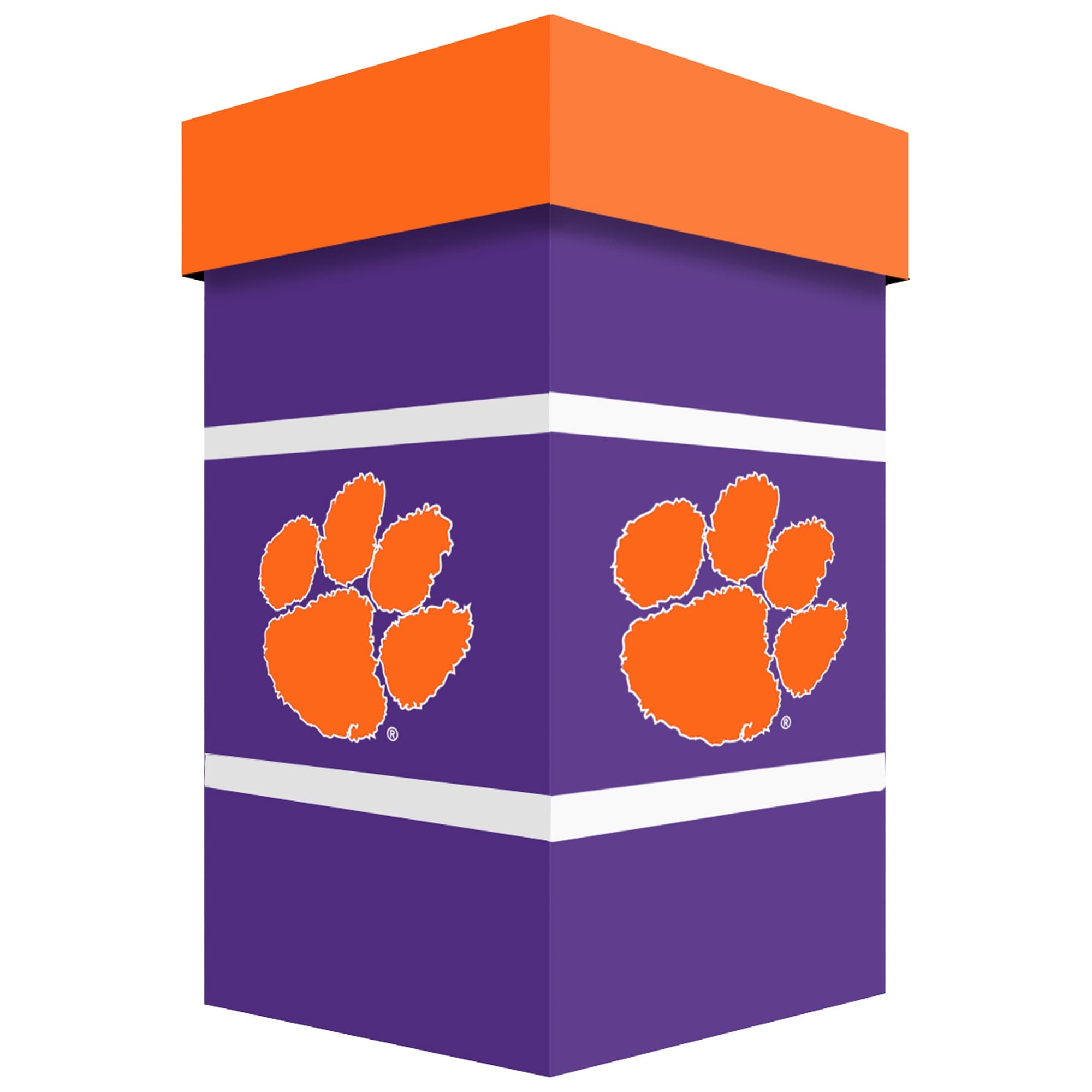 Alt View 2. Evergreen Enterprises - Clemson Tigers 24oz. Ceramic Stein Cup with Gift Box - Multicolor.