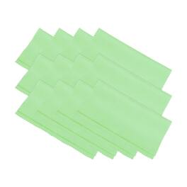 Unique Bargains - Eyeglass Microfiber Cleaning Cloth 7"x6", 12pcs Soft Suede Wipe for Lens, Eyeglasses, Screens in Vinyl Pouch - Green