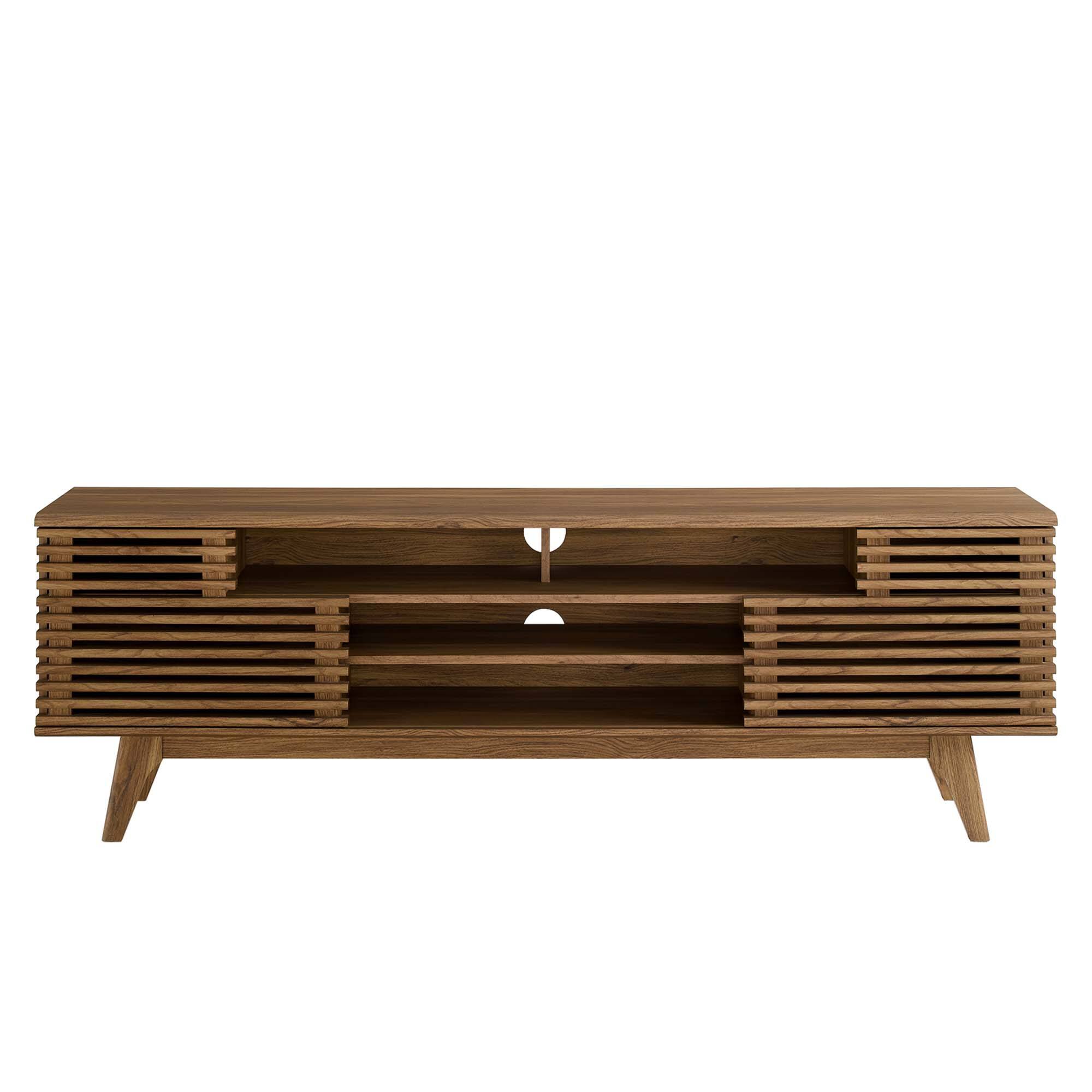 Back. Modway - Render 71" Media Console TV Stand by Modway - Walnut.