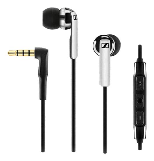 Front. Sennheiser - CX 2.00i Wired Earbud Headphones - Black.