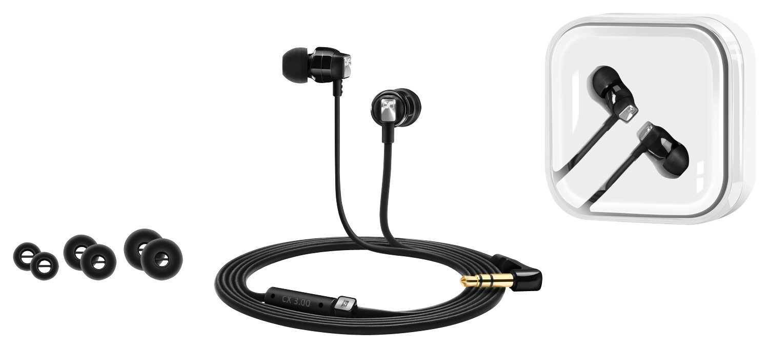 Genuine Sennheiser CX300 Noise Isolating Lanyard In Ear Earphones/Headphones