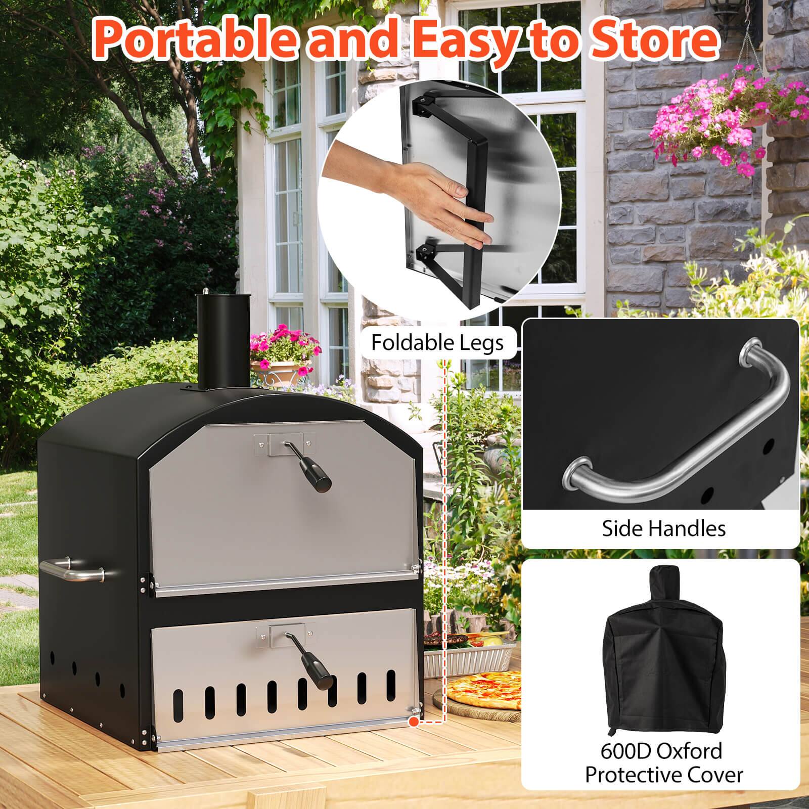 Portable and Easy to Store

- Foldable Legs
- Side Handles
- 600D Oxford Protective Cover