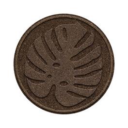 Tierra Verde - TierraVerde 4 Pack 18" x 18" Tropical Leaf Decorative Stepping Stones - Brown
