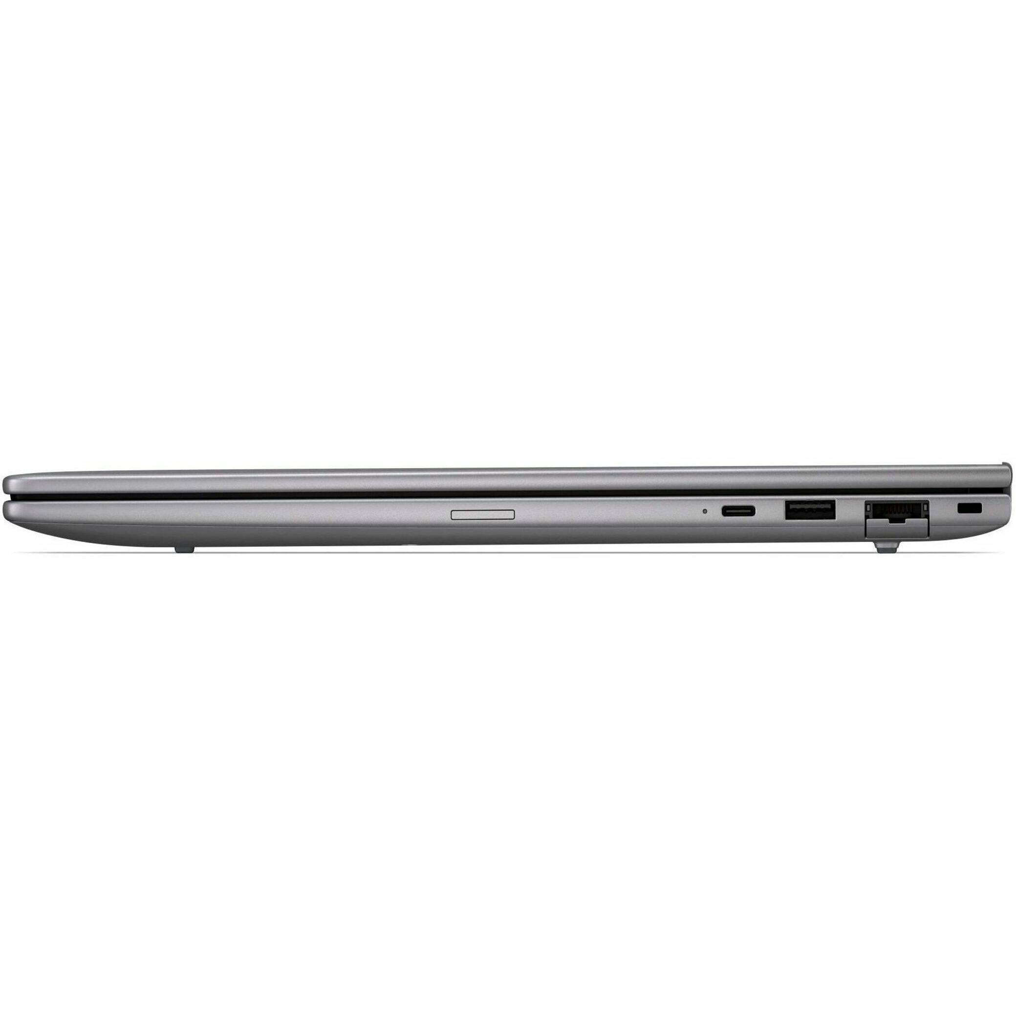 Left. HP - ZBook 8 G2i 16" IPS 1920 x 1200 (WUXGA) Laptop - Intel Core Ultra 7 with 16GB Memory - 512 GB SSD - Meteor Silver Aluminum, Gray.