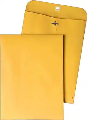 Quality Park Clasp & Moistenable Glue Kraft Catalog Envelope, 10