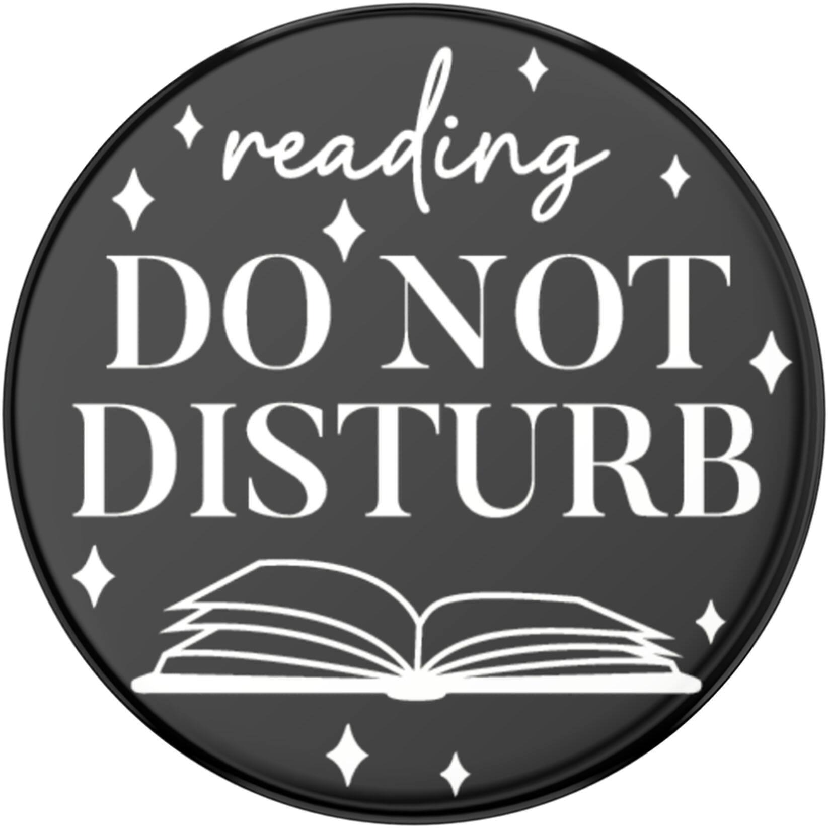 The text on the image is "reading DO NOT DISTURB."