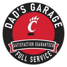 Fan Creations - Cincinnati Bearcats 16" x 16" Dad's Garage Wood Sign - Multicolor