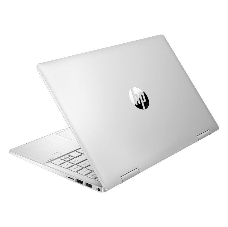Alt View 3. HP - Pavilion x360 14T-EK200 14 Laptop Core 3-100U 8GB Ram 128GB SSD Windows 11 Home - Silver.
