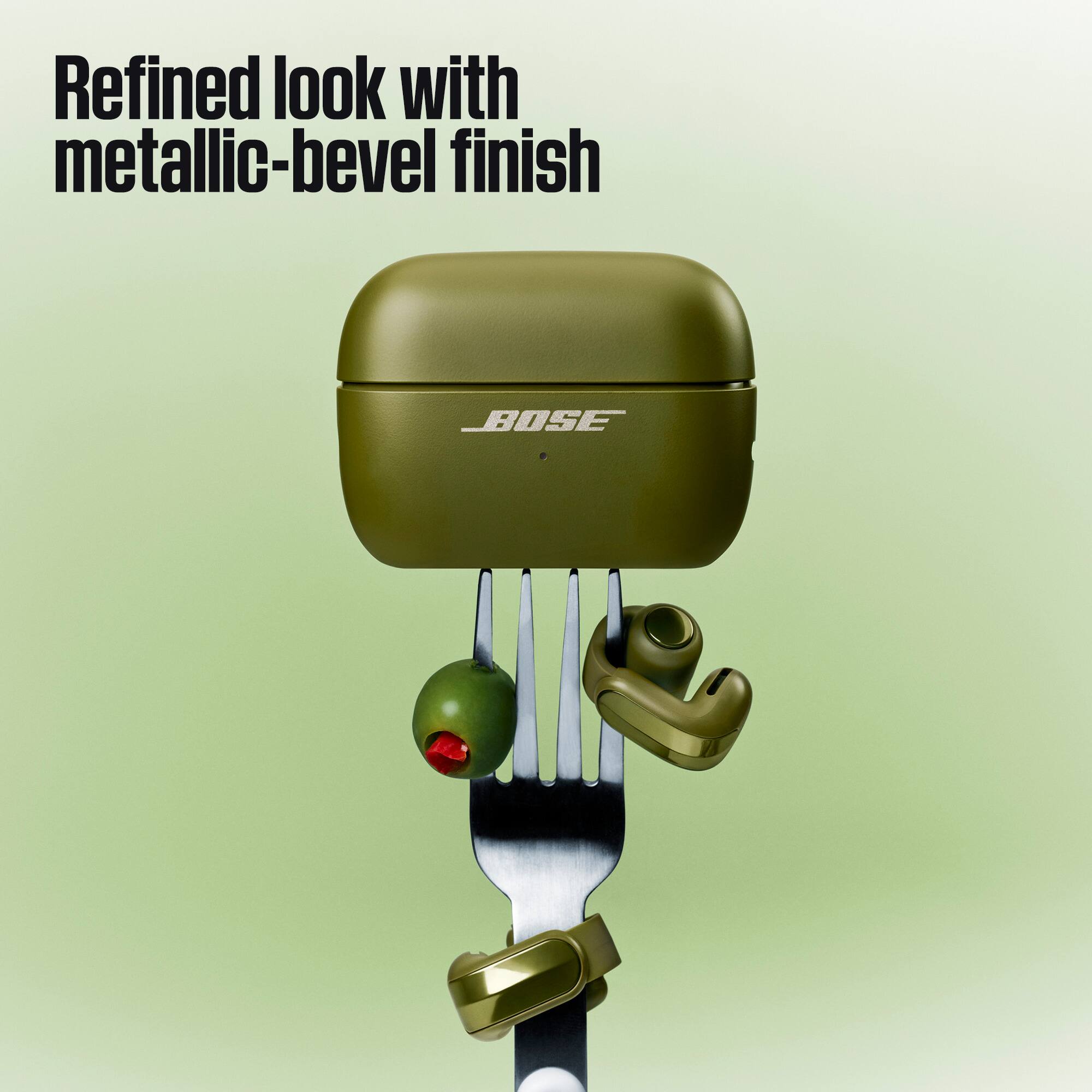Refined look with metallic-bevel finish

BOSE