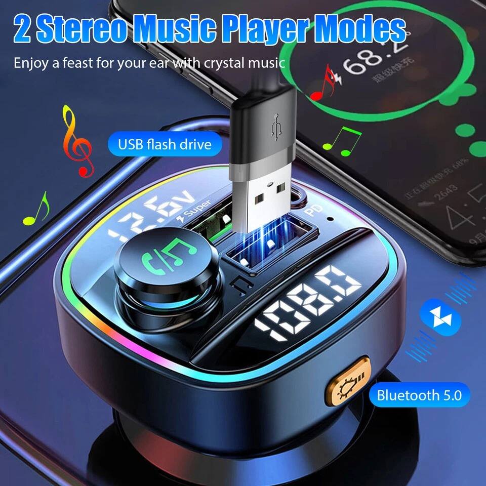 2 Stereo Music Player Modes
Enjoy a feast for your ear with crystal music
USB flash drive
Bluetooth 5.0
68.2
68%
2643 v3.5!
Super PD A5 9
CIS E 15.